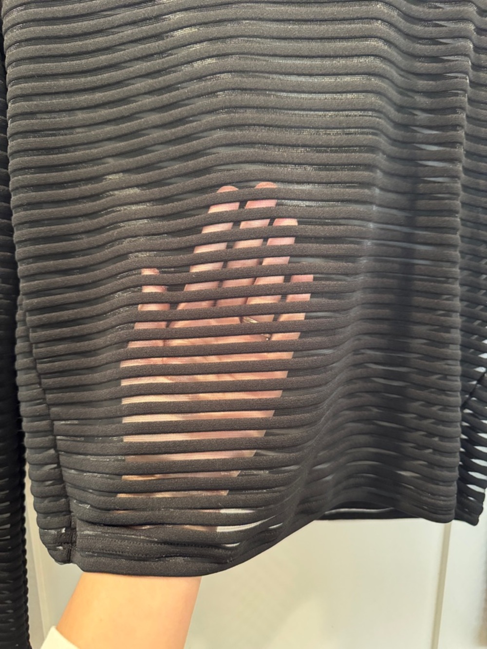 Trouvé Long Sleeve Sheer Top - Picture 2 of 2